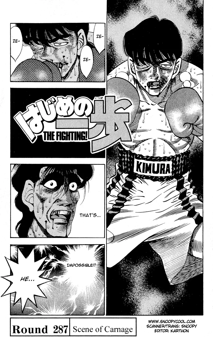 Hajime no Ippo - Chapter 287 - Page 1