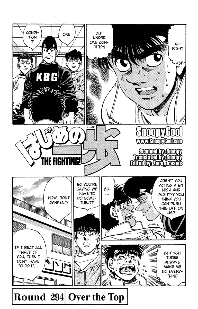 Hajime no Ippo - Chapter 294 - Page 1