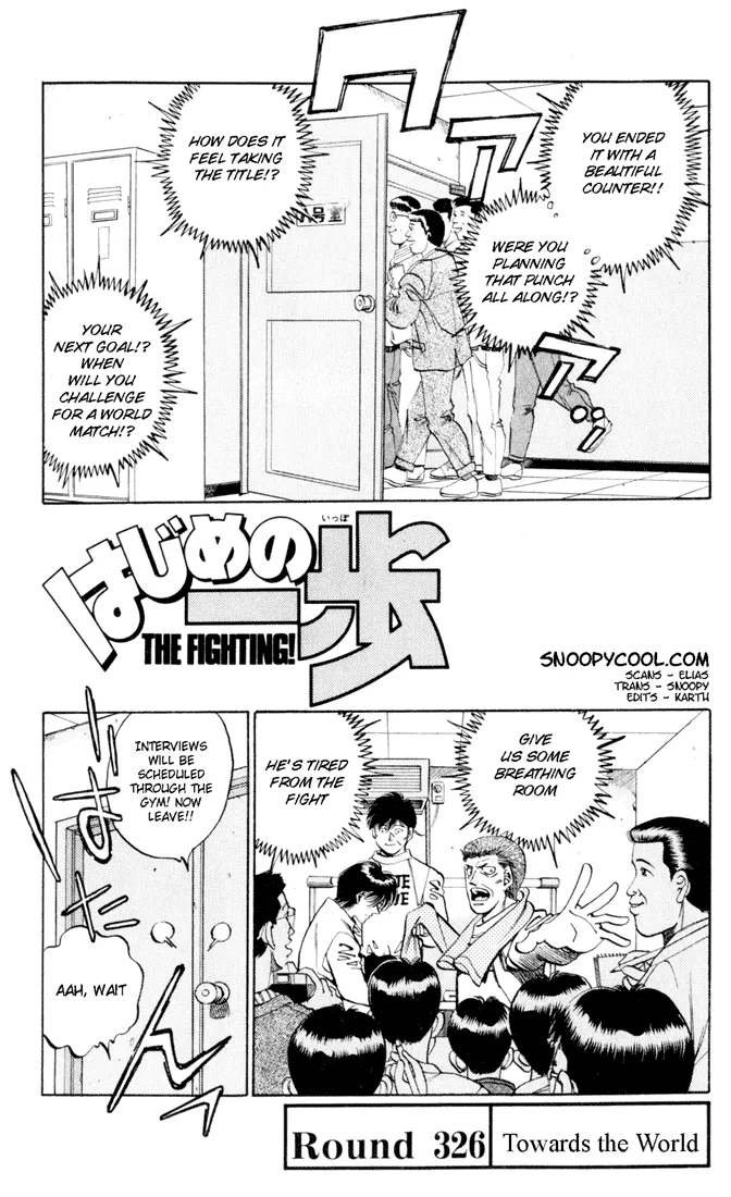 Hajime no Ippo - Chapter 326 - Page 1