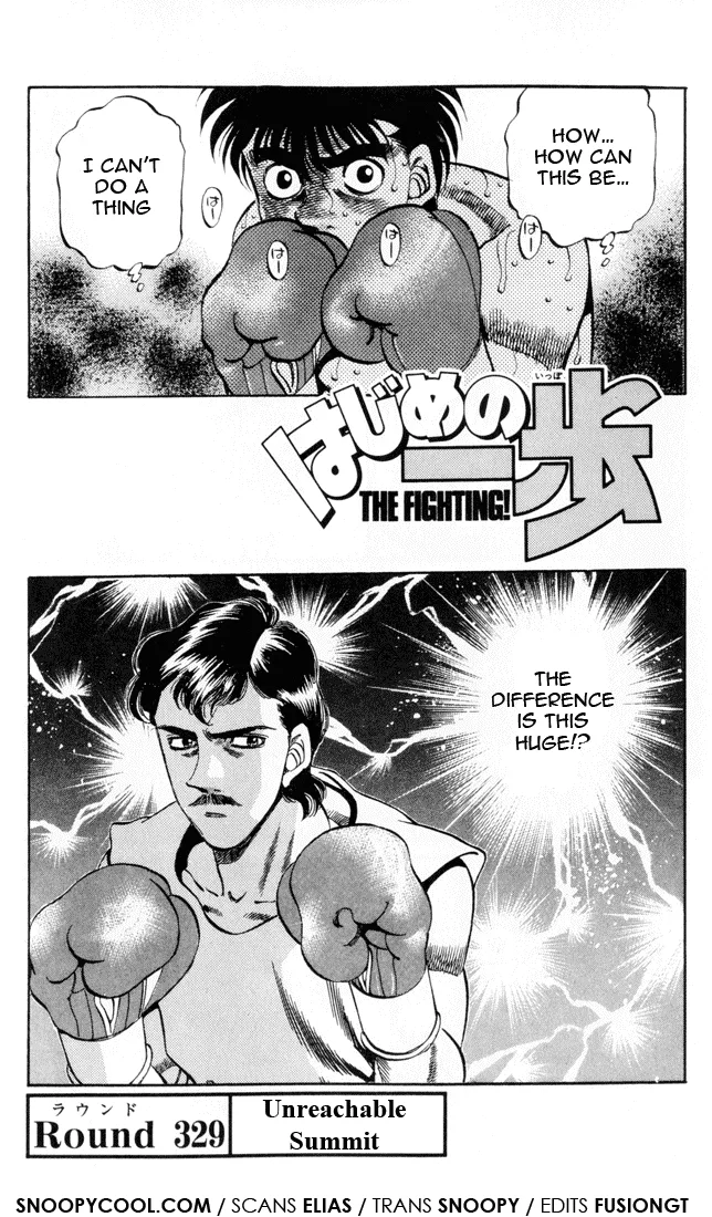 Hajime no Ippo - Chapter 329 - Page 1