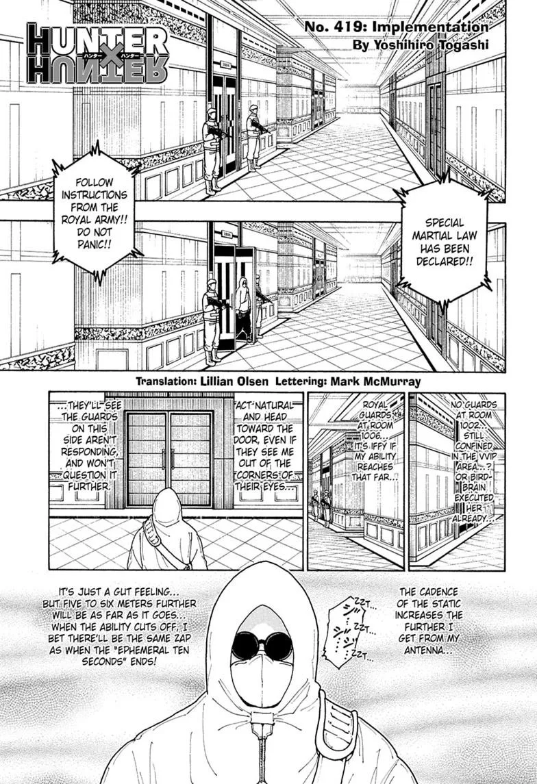 Hunter x Hunter - Chapter 419 - Page 1