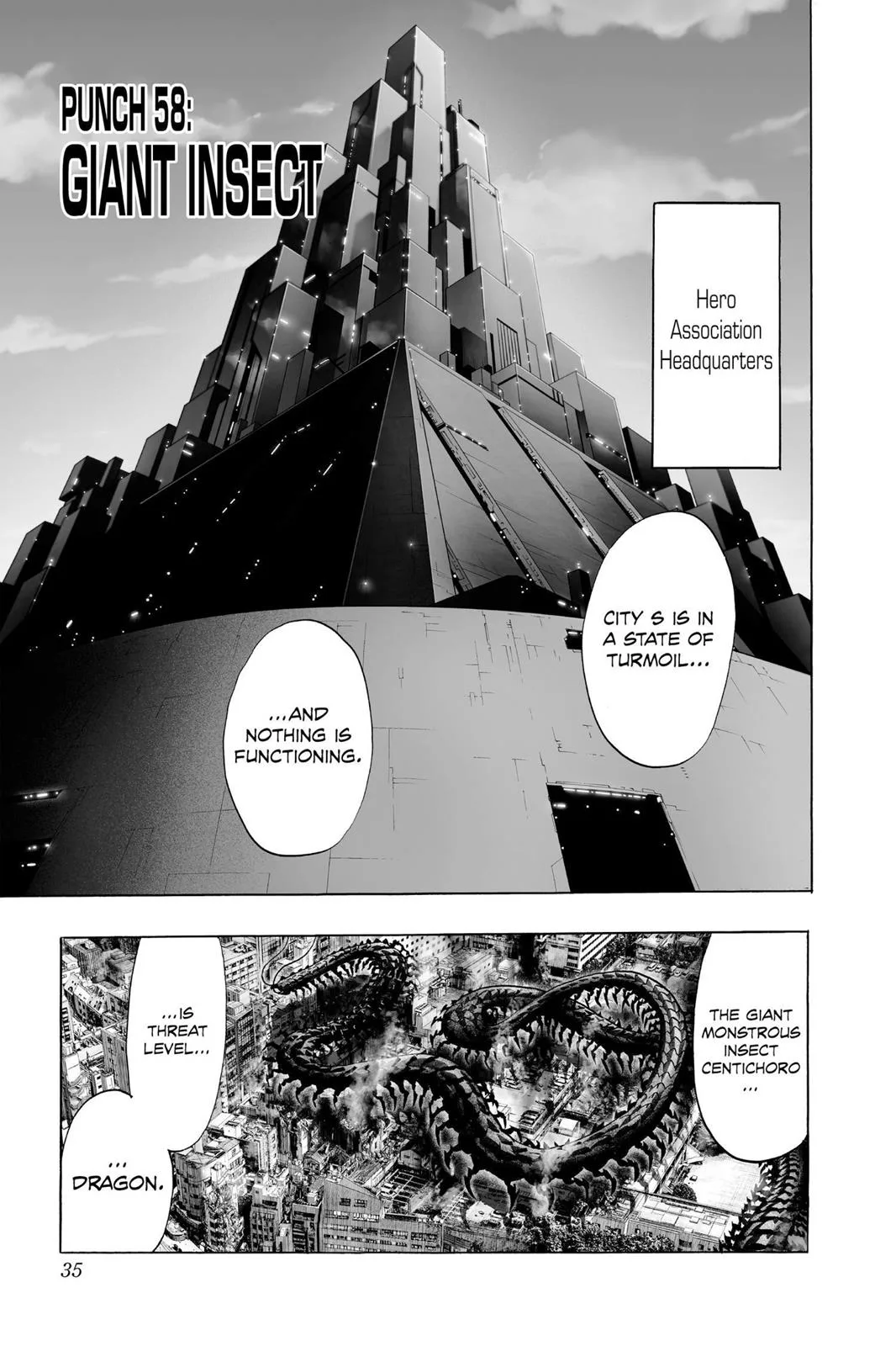 One Punch Man - Chapter 58 (Giant Insect) - Page 1