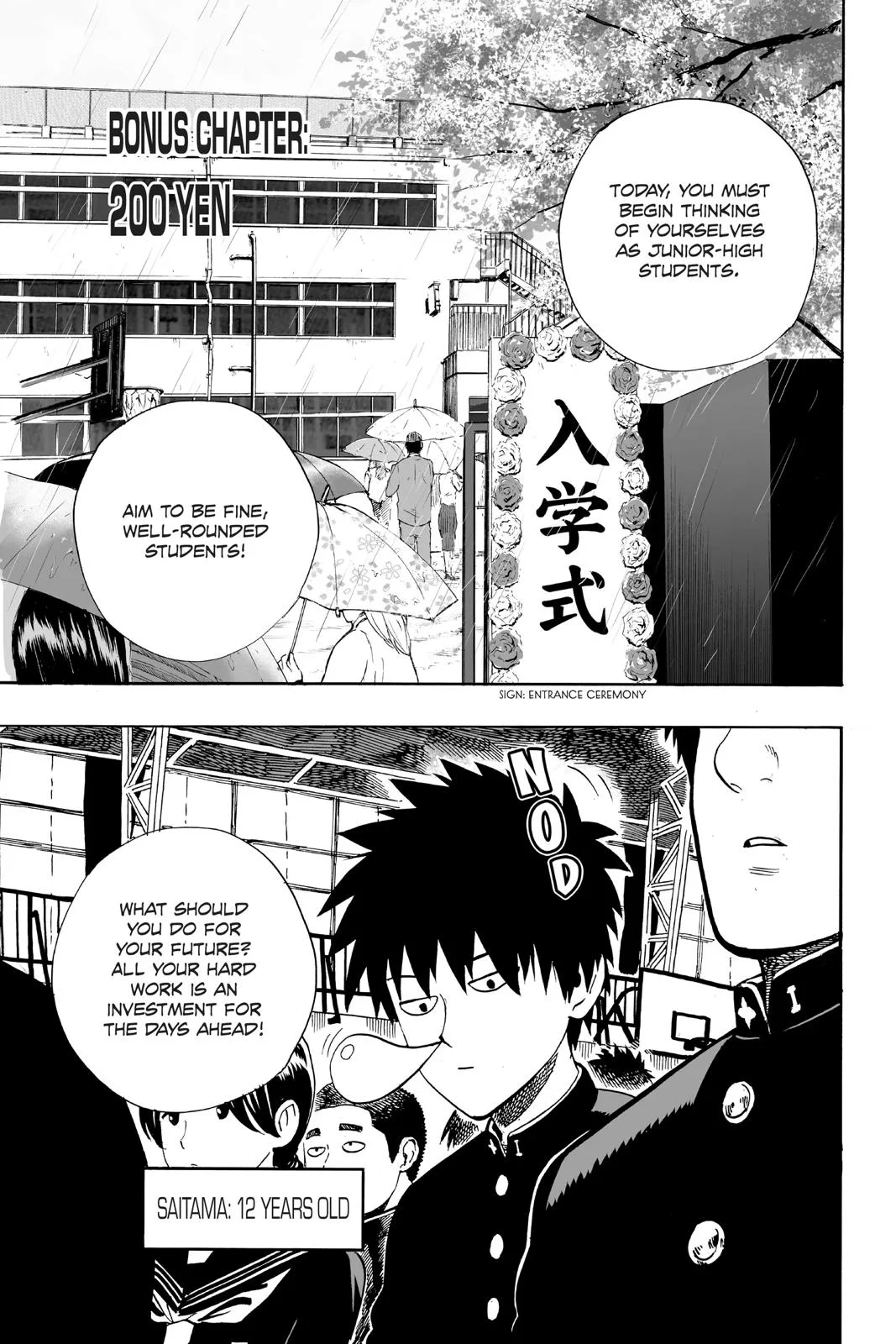 One Punch Man - Chapter 8.5 (200 Yen Volume 1 Extras) - Page 1